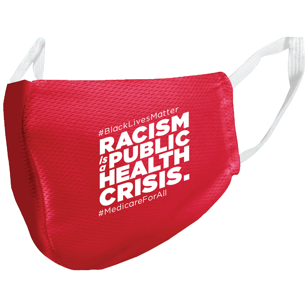 Face Mask (union made) - NY Health Act x Racism is a Public Health Crisis